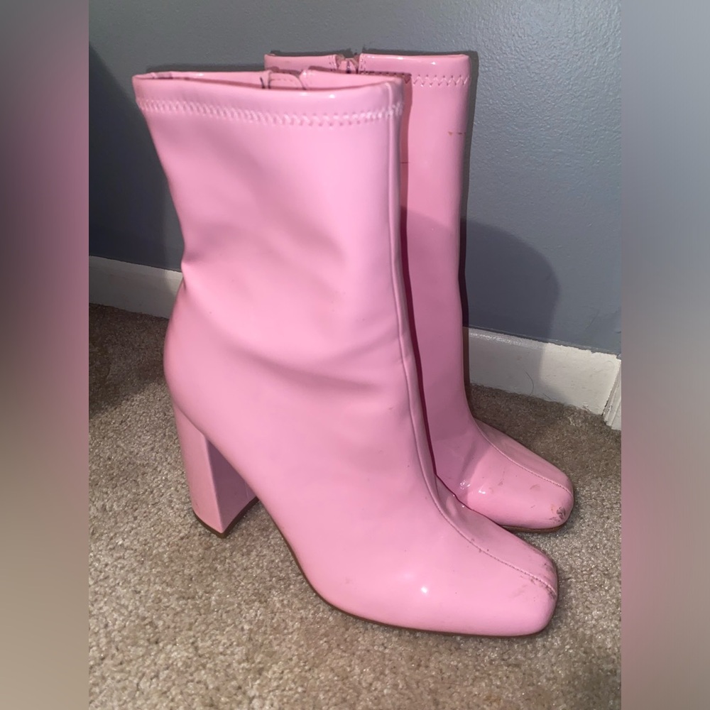Rare Steve Madden Pink Platform Boots